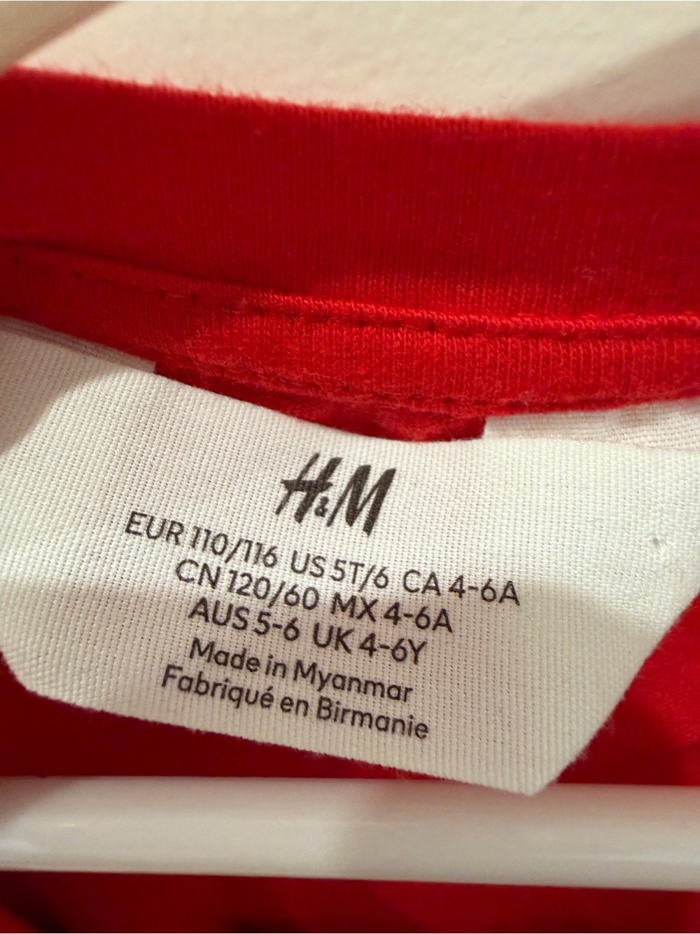 H&M Red Eyelet Ruffle Tank Top - Picture 3 of 3